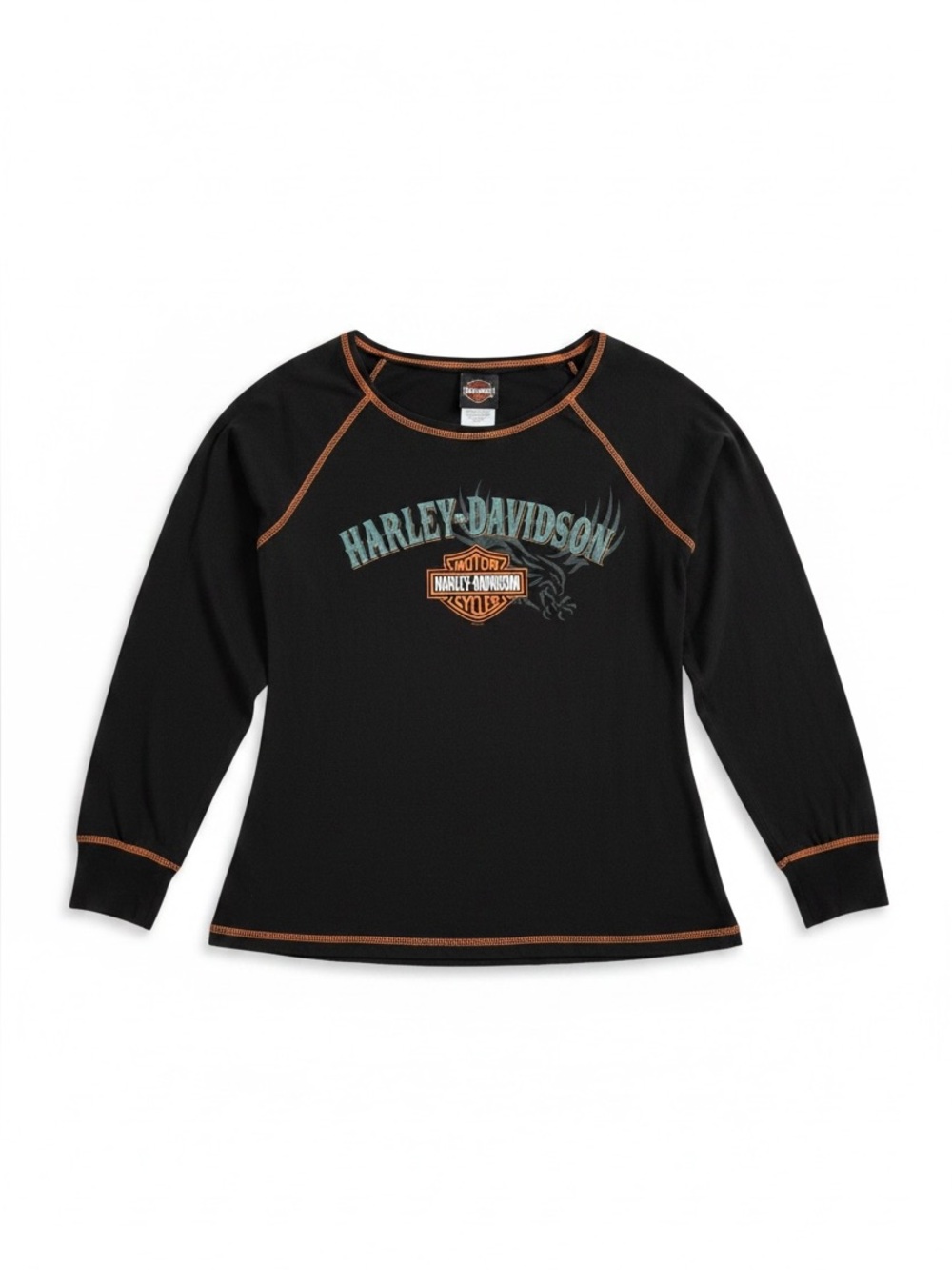 Harley-Davidson Women’s Long Sleeve T-Shirt Black Wolf Bristol VA